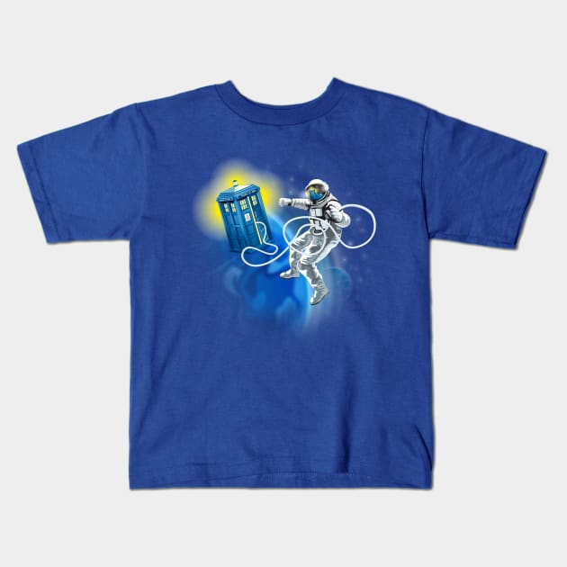 Dr Who - TOP TEN #9 (Space Walk) Kids T-Shirt by LaughingDevil